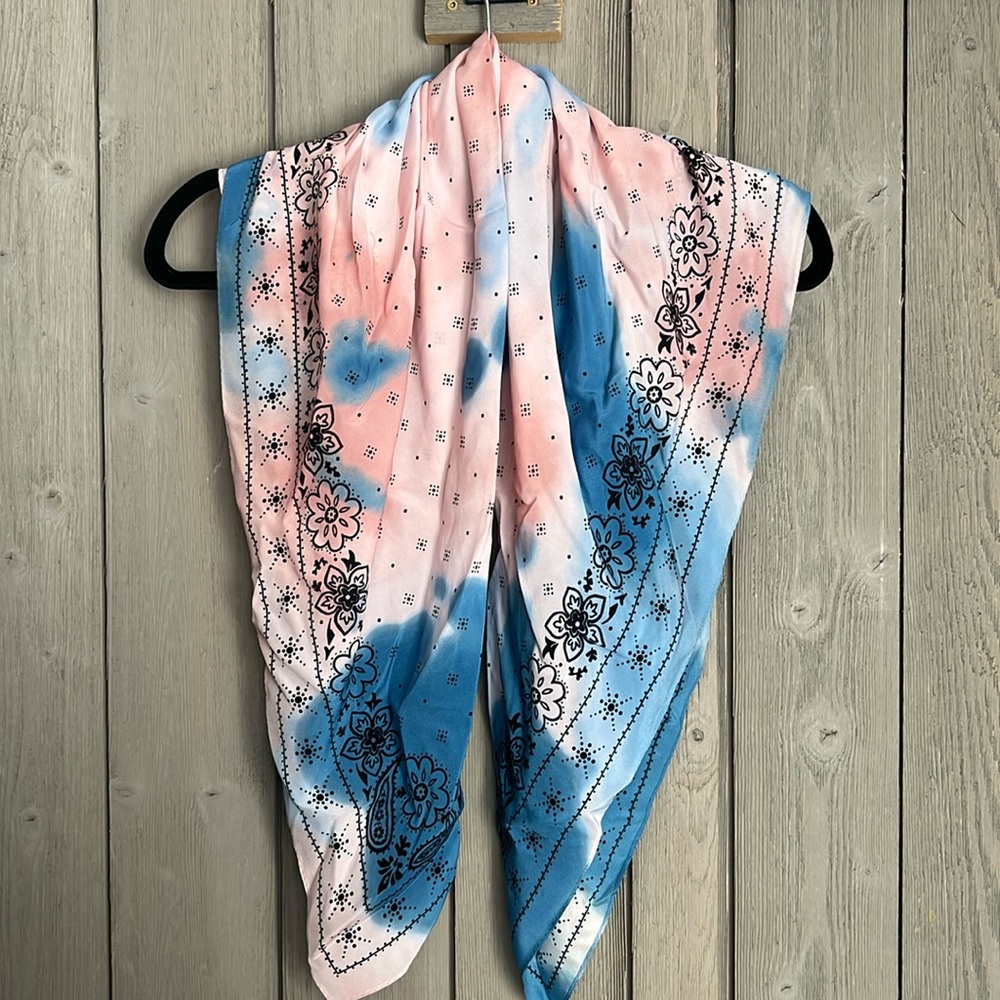Coach Tie Dye Silk Bandada Scarf